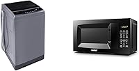 Vista 1 de COMFEE' Lavadora portátil de 1.6 pies cúbicos, capacidad de 11 libras, lavadora compacta totalmente automática y horno microondas EM720CPL-PMB