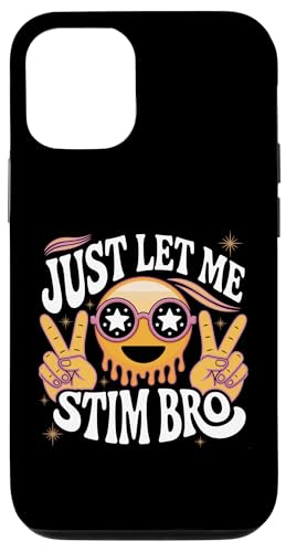 Boys Just Let Me Stim Bro Funny Autism Awareness Autism Kids Custodia per iPhone 12/12 Pro