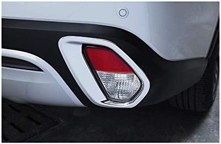 2Pcs ABS Chrome Car Rear Fog Light Lamp Cover Trim Decorate Cover for Mitsubishi Outlander 2016 2017 2018 2019 2020 2021