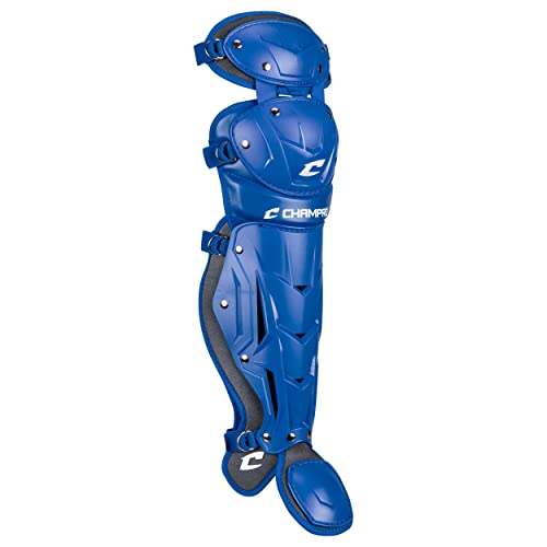 Jambière de qualité supérieure CHAMPRO Optimus Pro bleu roi avec tibia 36,8 cm