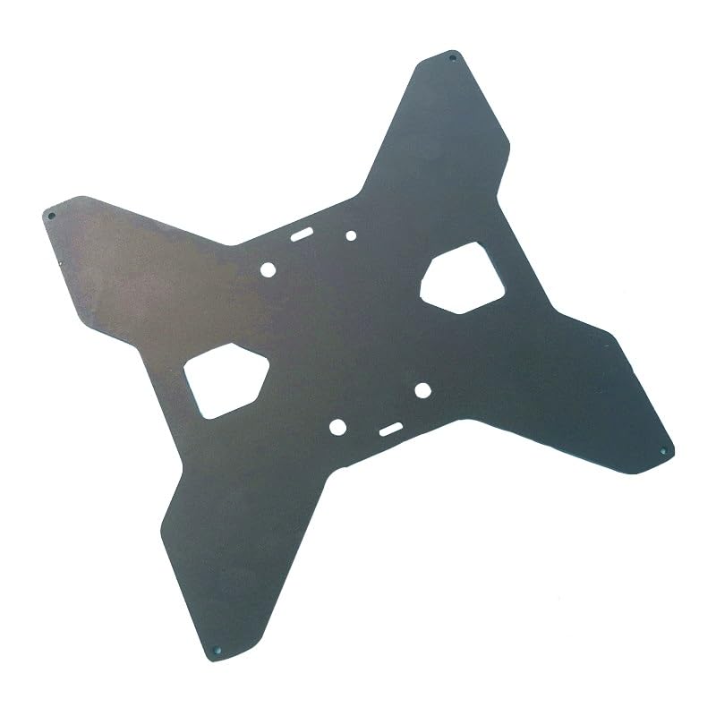 Piastra di supporto riscaldata del carrello a Y in alluminio, anodizzata | Aggiornamento del doppio asse Z for un movimento stabile 'asse X(Black)