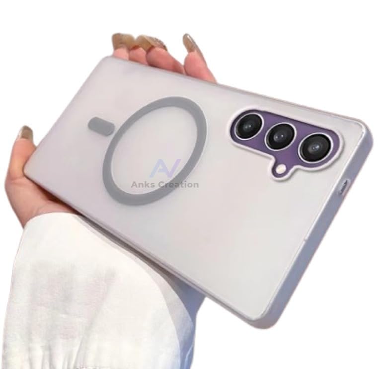 Image of Ultra-Thin Transparent Matte Finish Back Case Cover for Samsung Galaxy S23 FE 5G -White