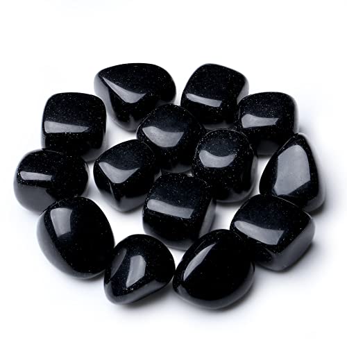 MAIBAOTA Black Obsidian Crystal Stones Natural Healing Crystals Bulk Polished Tumbled Crystals Stones Rocks Energy Balance Crystal Gemstones Vase Filler Decorative Reiki Witch Quartz Crystals