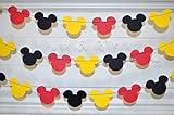 Mickey Mouse Garland - Paper Garland -Party Supplies - Club House Inspiration - Mickey Head Garland...