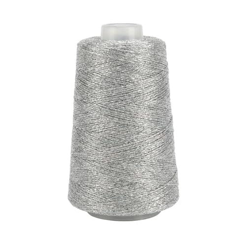 Image of Metallic Crochet Thread, 80g Lurex Yarn for Charms (Sliver)