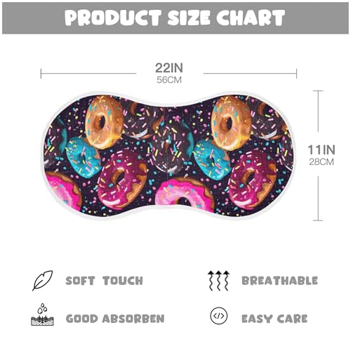 xigua Donuts Baby Burp Cloths for Newborn Boys and Girls 1 Pack, Soft & Absorbent Cotton Baby Burp Cloth, Baby Washcloths, Newborn Towel, Burp Rags4
