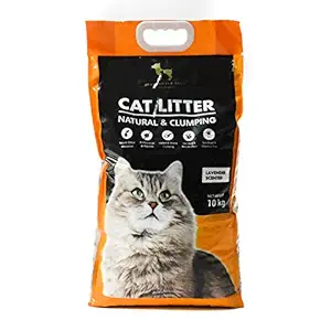Heads Up For Tails Cat Litter Natural & Clumping - Lavender Scented - 10 kg