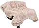Brandsseller Lammfellimitat-Teppich 60x90 cm – Flauschiger Hochflor Teppich aus Kunstfaser – Weiche, warme Deko-Auflage für Boden, Sofa, Sessel & Bett – Waschbar – Für Indoor & Outdoor – Taupe/Grau