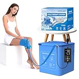 Cold Therapy Machine with Programmable Timer,USB Powered Portable,2025 New Powerful Pump, for Knee Replacement,Pain Relief,Sports Injuries,Ace Bandage Style Compression,Pad for Shoulder,Hip,and Ankle