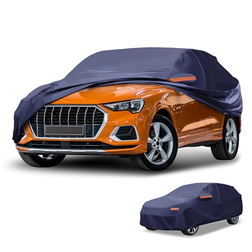 Protection voiture extérieure en coton et aluminium bleu marine de haute qualité pour SUV