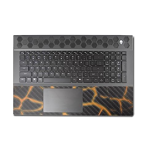 Image of MightySkins Carbon Fiber Skin Compatible with Alienware M18 R1 (2023) Full Wrap Kit - Lava Rock | Protective, Durable Textured Carbon Fiber Finish | Easy to Apply & Change Styles | Made in The USA