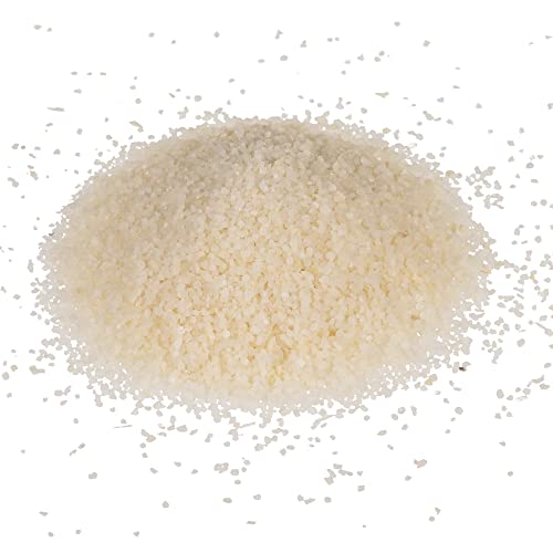 hibuy Dekosand, Dekogranulat - Streusand fein - Farbe: WeiÃŸ - 400 g in wiederverschlieÃŸbarer Kunststoffdose