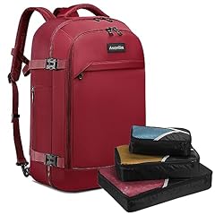 N-red（backpack With 3 Packing Cubes）