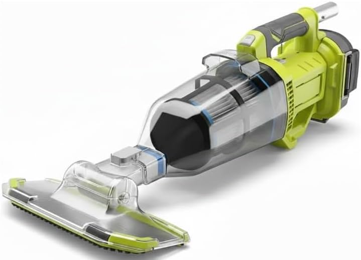 18V Handheld Cordless Pool Vacuum Cleaner (Tool Only), IPX8 Water-Resistant, 13 GPM Suction, Dual Filtration, Removable Floor Head, Compatible with Standard Pool Poles