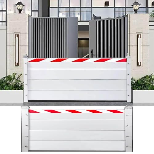 Barrière anti-inondation pour porte de garage batardeau en aluminium 130x80cm