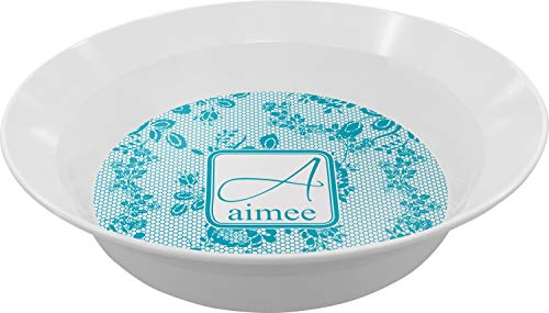 Personalized Lace Melamine Bowl - 12 oz