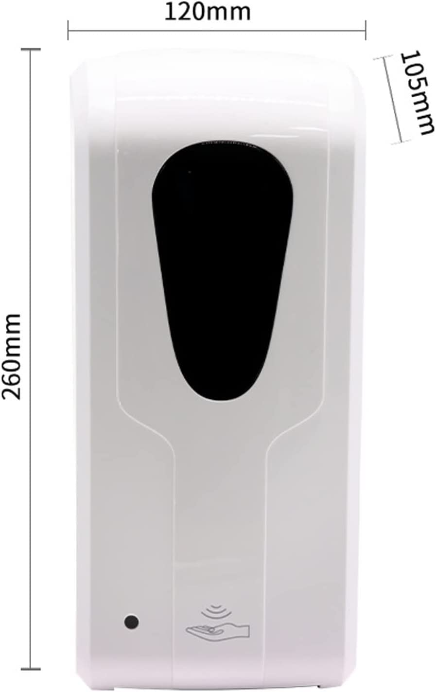 Dispensador de jabón, dispensador de jabón de montaje en pared de 1000ml, dispensador de jabón con Sensor automático, dispensador de jabón sin contacto for baño de restaurante de Hotel ( Size : Gel )