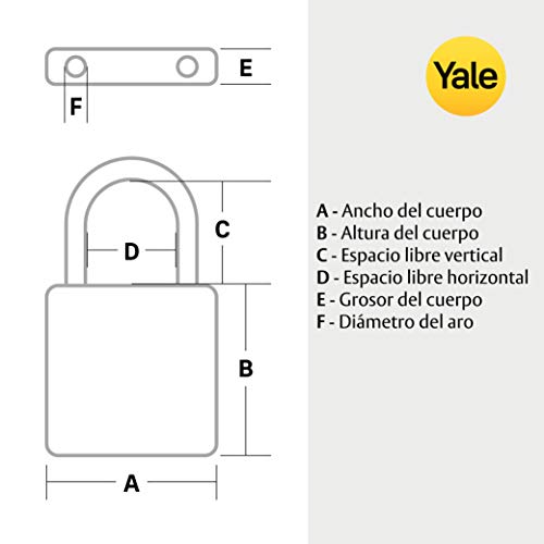 Image of Yale YTP132 Travel Lock TSA Luggage Locks 3 Digit Combination Padlock for Suitcases | Number Lock for Bag | Password Locks for Travel