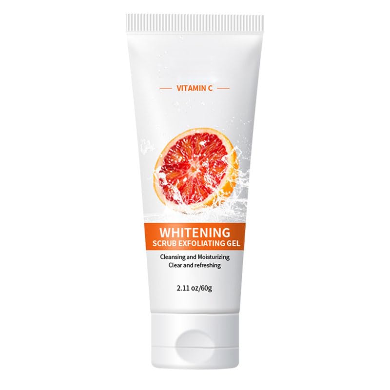 Gel exfoliante naranja, gel exfoliante facial y corporal, exfoliante facial hidratante de limpieza profunda.