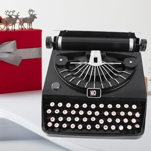 Keenso Vintage-Schreibmaschinenmodell, Tragbare Retro-Requisiten für das Heimbüro, Künstlerisches Vintage-Aussehen, Einzigartiges