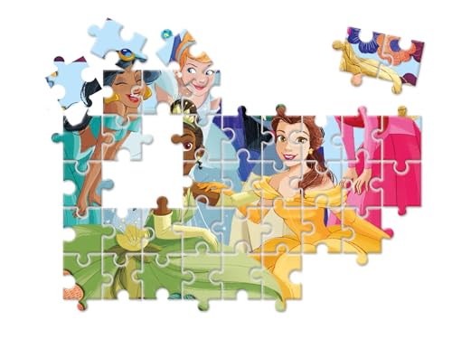 Clementoni Edukit Disney Princesses Coffret apprentissage 4 en 1 2 puzzles 1 mémo 1 jeu de 6 cubes Fabriqué en Italie - vue 6