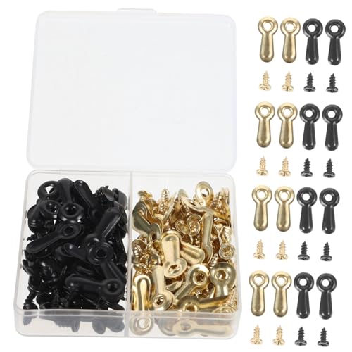 Image of Levemolo 120pcs Photo Frame Hardware Backing Clips Iron Turn Buttons for Wall Hanging Pictures