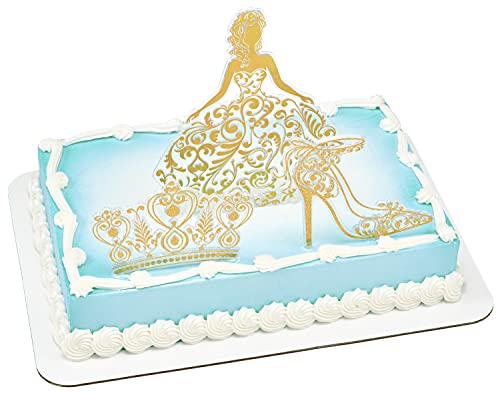 Decopac Quinceanera Cake Decorating Kit, Xl-Gold Cake And Cupcake Toppers For Girls Sweet 15 Birthdays And Parties, Quince Años #TOP5