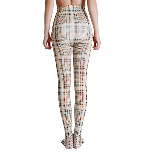 Image of Sahabowi Women Tights, Sheer High Waist Pantyhose, Vintage Control Top Stockings