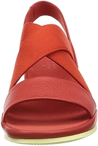 Camper Women's X-Strap Sandal Heeled, Bright Red, 8.5 | Image 1