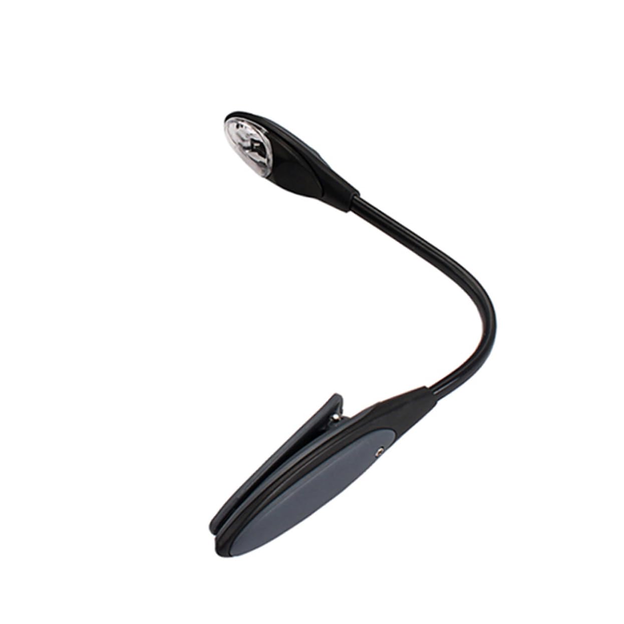 Abaodam Clip-on Book Reading Light Music Score Stand Led Mini Book Lamp Portable Reading Lamp for Adjustable Light (Grey)