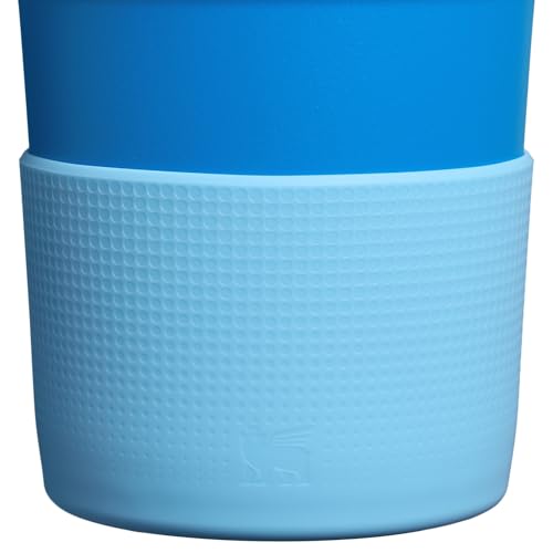 Image of Stanley Quencher Boot and Straw Cover Cap | Anti-Slip Silicone Protector for 20 & 30 oz Tumbler with Handle | Accessory Set for Stainless Steel Drinking Cup | BPA-Free | Sky