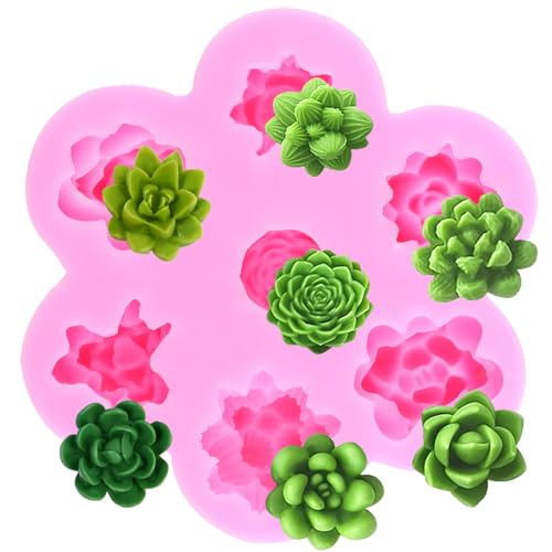 ZiXiang Succulent Fondant Molds Succulent Plants Silicone Mold