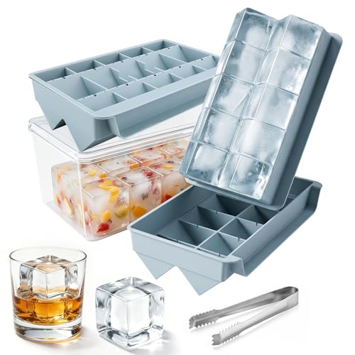 Bandejas para Hielo Grandes con Tapa y Pinzas 2 Pack miniatura 1