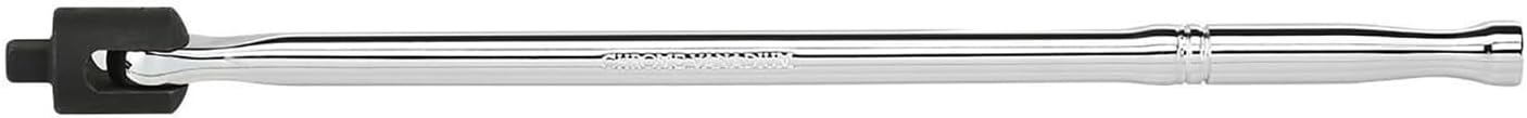 Neiko 00338A 3/8-Inch-Drive Premium Breaker Bar, 15 Inches Long, Nut Breaker Bar, 180-Degree Flex Cr-Mo Head with Cr-V Steel Construction