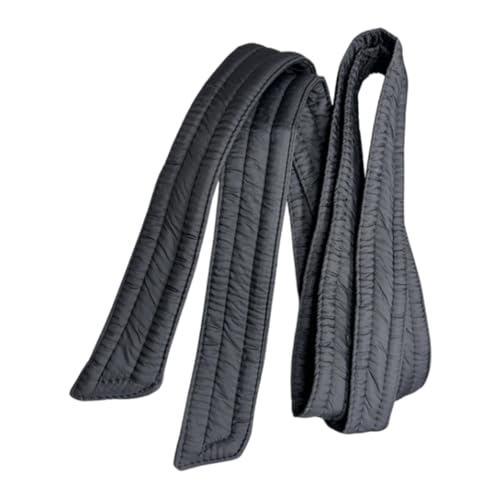 jojomis Women Puffer Down Coat Belt Overcoat Waist Belt Lightweight Ribbon Sash Belt Replacement Accessory 70.87x1.57 inch- Matte Black