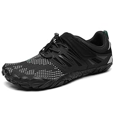 SAGUARO Scarpe Barefoot Uomo Donna Scarpe da Trail Running Minimaliste Antiscivolo Leggere Outdoor, Nero Solido 43