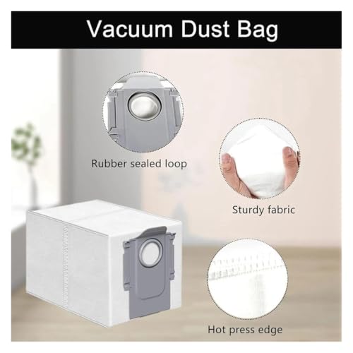 Bolsa para el polvo y cepillo lateral en repuestos compatibles con Roborock 12PCS 6