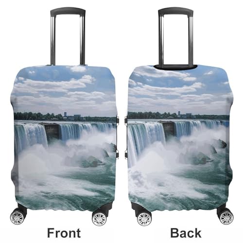 Niagara Falls Printed Luggage Cover Protector, Fits 18-32 Inch Luggage3