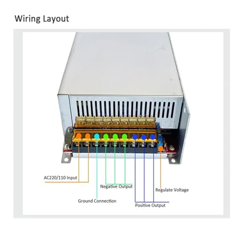 Transformateur réglable 1000W contre les variations de tension CA CC 24V - 6