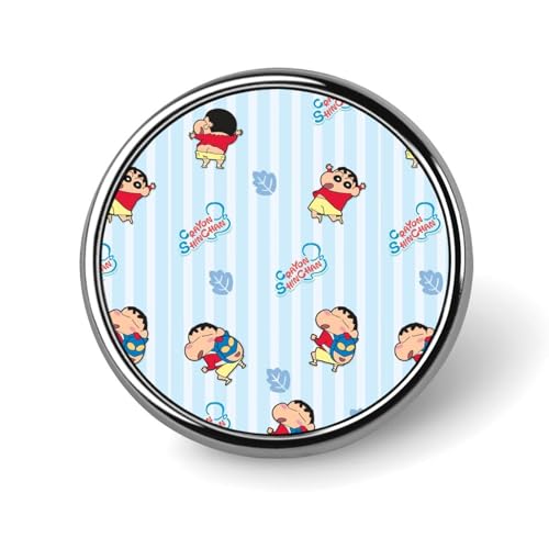 バッジ 円形 クレヨンしんちゃん 徽章 ピンバッジ 胸章 ブローチ おしゃれ ボタンバッジ バッグ飾 かわいい アクセサリー 工芸品 男女兼用 プレゼント 25mm