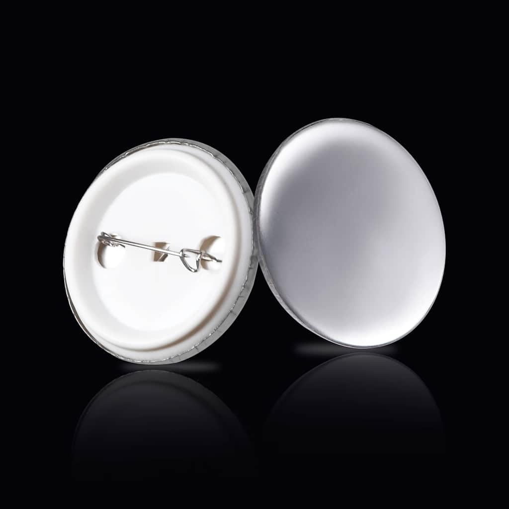 Button-Teile 500 zestawów 37 mm, przypinki "zrób to sam" do logo firmy, przypinki promocyjne z tylną stroną z tworzywa sztucznego i metalową obudową