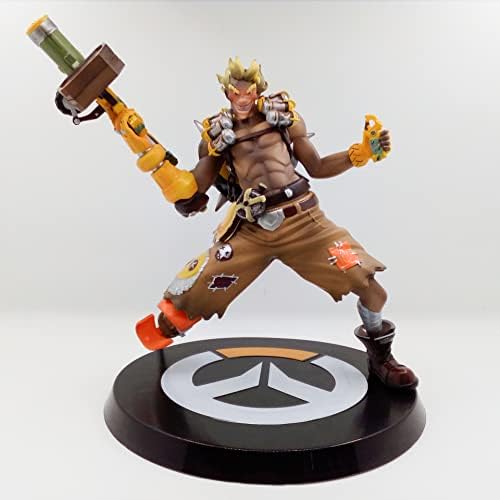 AZMANI 28cm(11,Inch) Overwatch Junkrat Action Figure-Overwatch Game Characters PVC Toys Statue