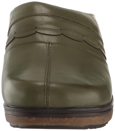 SoftWalk Women's Amber 3.0 Ballet Flat, Dark Olive, 92
