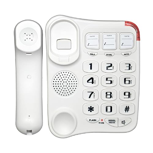 Téléphone fixe senior à grands boutons WUURAA TCF-2300 avec haut-parleur