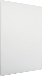Nobo Magnetisches Whiteboard ohne Rahmen, 600 x 450 mm, individuell erweiterbare Whiteboardtafel, ideal für Büros und Teamarbeit, Stahl, Weiß, 1915656