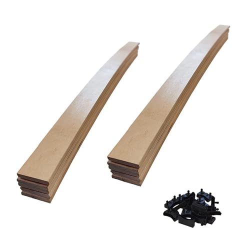 EBAC Literie 10 Lattes + Embouts - 780x48x8 mm - lit 160 - pour sommier/bz/clic clac Cover