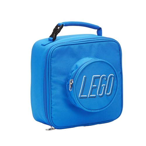 LEGO Lunch Bag, Durable and Insulated, with Mesh Pouch and Zip Compartment, Perfect for On-the-Go Meals, Blue