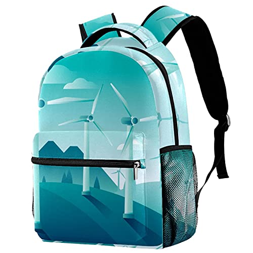 Sac à dos décontracté pour la randonnée, les rendez-vous, le shopping, les voyages, le camping, sac d'école, avec fermeture éclair, pour garçons et filles - Ressources naturelles