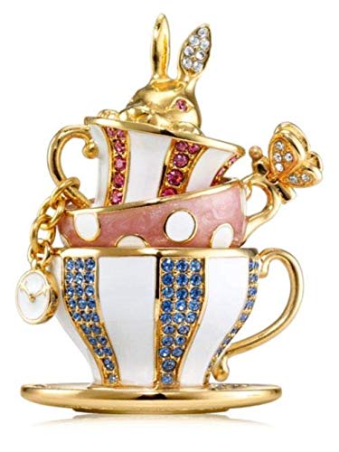 Beautiful Wonderland Tea Party Perfume Compact by Monica Rich Kosann/0.03 oz.