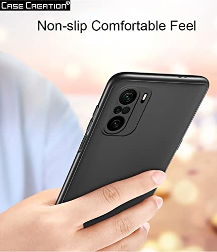 Image of Case Creation Compatible with Oneplus 9 Pro 2021 Back case, Oneplus 9 Pro Slim Flexible Smart Look case with 360 Camera All Angle Protection (Pure Black)